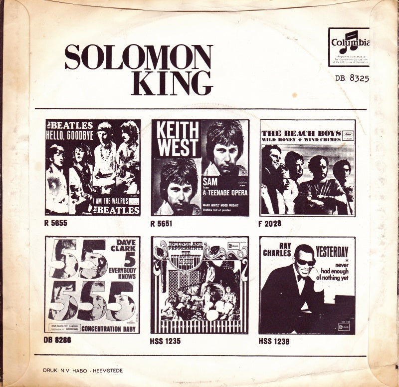 Solomon King - She Wears My Ring 37894 Vinyl Singles Goede Staat