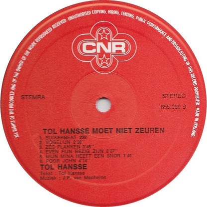 Tol Hansse - Moet Niet Zeuren (LP) 46664 Vinyl LP Goede Staat