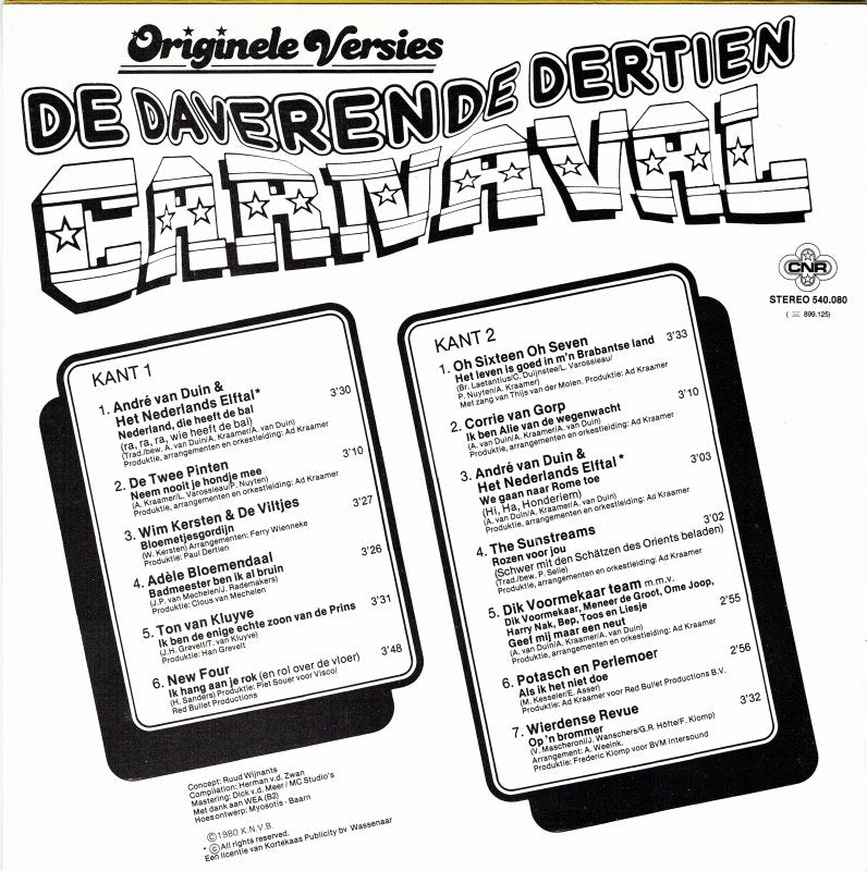 Various - De Daverende Dertien Carnaval (LP) 48176 Vinyl LP Goede Staat