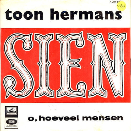 Toon Hermans - Sien 40268 Vinyl Singles Goede Staat