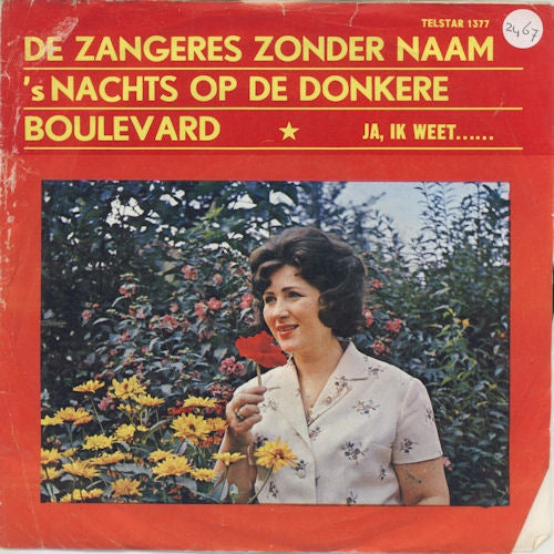 Zangeres Zonder Naam - 's Nachts Op Donkere Boulevard 13808 Vinyl Singles Goede Staat