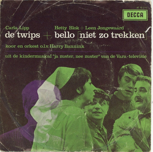 Carla Lipp, Hetty Blok en Leen Jongewaard - De Twips 13943 Vinyl Singles Goede Staat