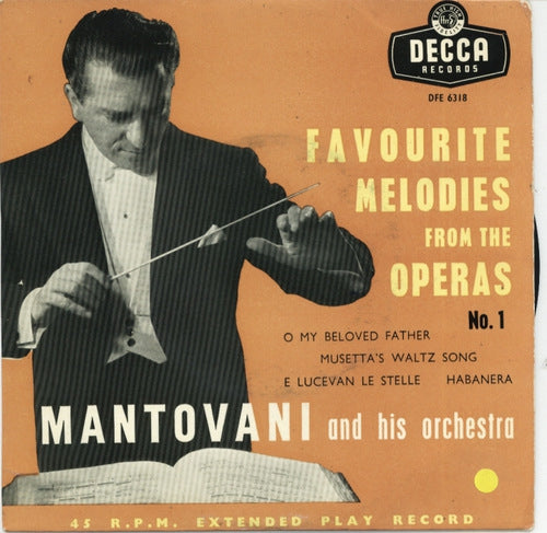 Mantovani - Favourite Melodies From The Operas Vol. 1 (EP) 01262 Vinyl Singles EP Goede Staat