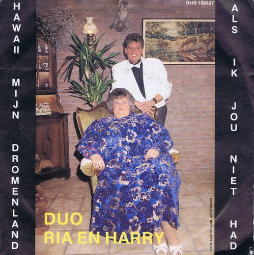 Duo Ria En Harry - Hawaii Mijn Dromenland 02039 Vinyl Singles Goede Staat