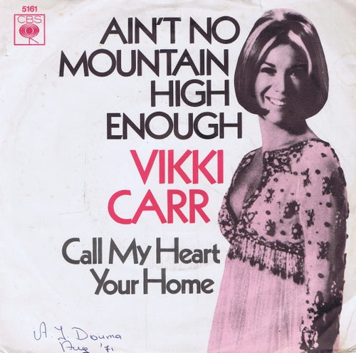 Vikki Carr - Ain't No Mountain High Enough 02985 Vinyl Singles Goede Staat