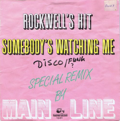 Main Line - Somebody's watching me 03143 Vinyl Singles B-Keus (B)