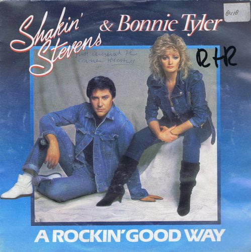 Shakin' Stevens & Bonnie Tyler - A Rocking Good Way 06694 Vinyl Singles Goede Staat