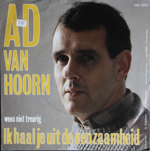 Ad Van Hoorn - Ik Haal Je Uit De Eenzaamheid 14885 Vinyl Singles Goede Staat