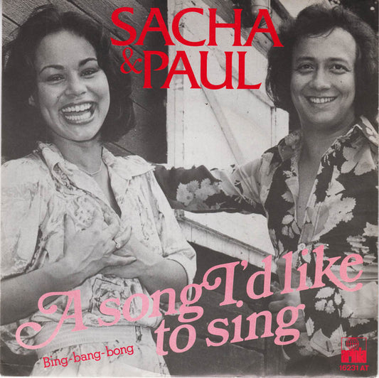 Sacha & Paul - A Song I'd Like To Sing 13608 Vinyl Singles Goede Staat