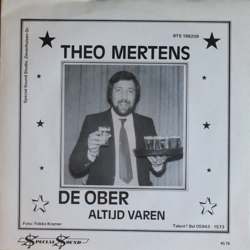 Theo Mertens - De Ober 06267 Vinyl Singles Goede Staat