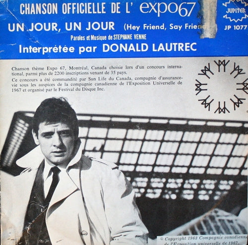 Donald Lautrec - Un Jour Un Jour 07858 Vinyl Singles Goede Staat