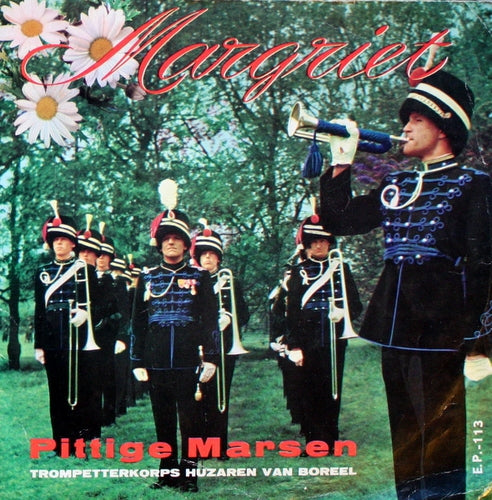 Trompetterkorps Regiment Huzaren Van Boreel - Pittige Marsen (EP) 39968 Vinyl Singles EP Goede Staat