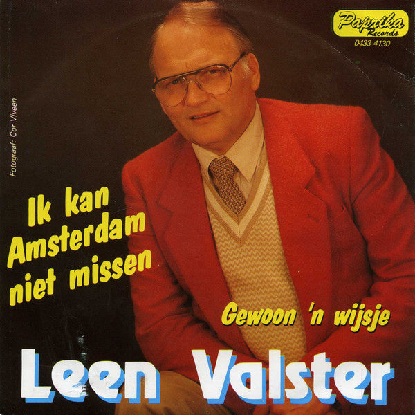 Leen Valster - Ik Kan Amsterdam Niet Missen 13005 13096 Vinyl Singles Goede Staat