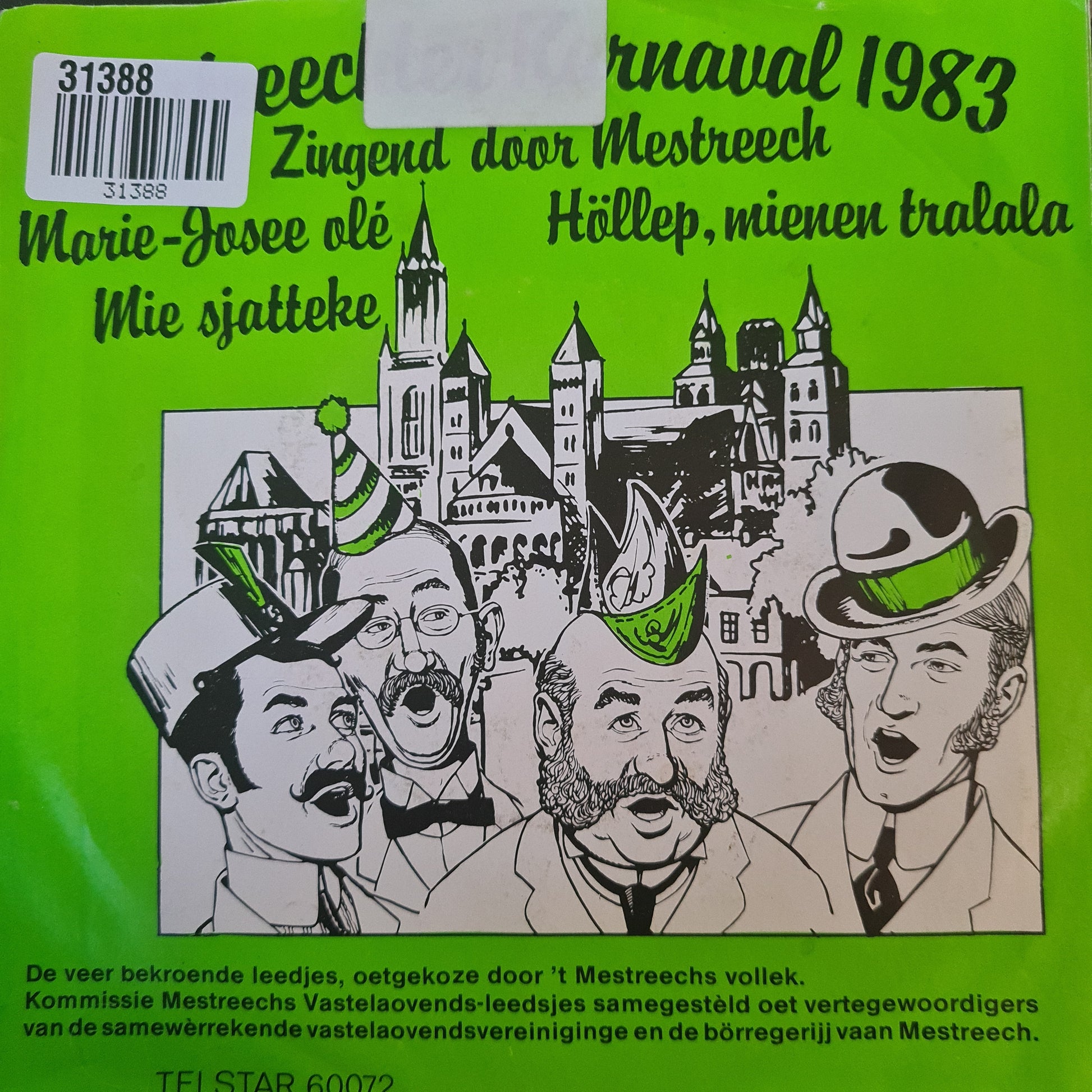 Mestreechter Vastelaovendleedje - Mestreechter Karnaval 1983 (EP) 31388 Vinyl Singles EP Goede Staat