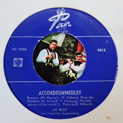 Accordeon Duo De Wico's - Medley Nr. 1 33730 Vinyl Singles Goede Staat