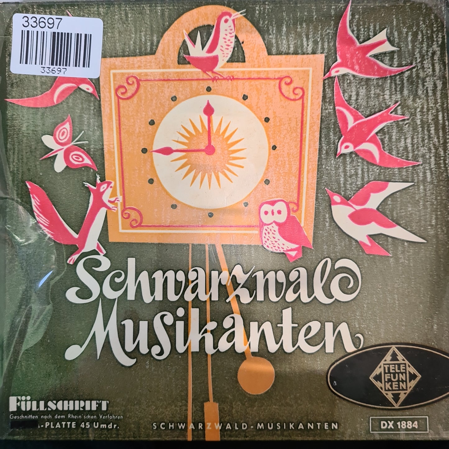 Schwarzwald Musikanten - Schwarzwalder Kirsch Polka (EP) 33697 Vinyl Singles EP Goede Staat