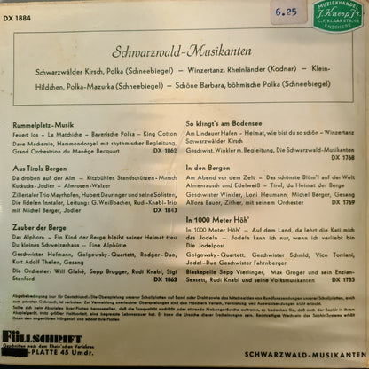 Schwarzwald Musikanten - Schwarzwalder Kirsch Polka (EP) 33697 Vinyl Singles EP Goede Staat