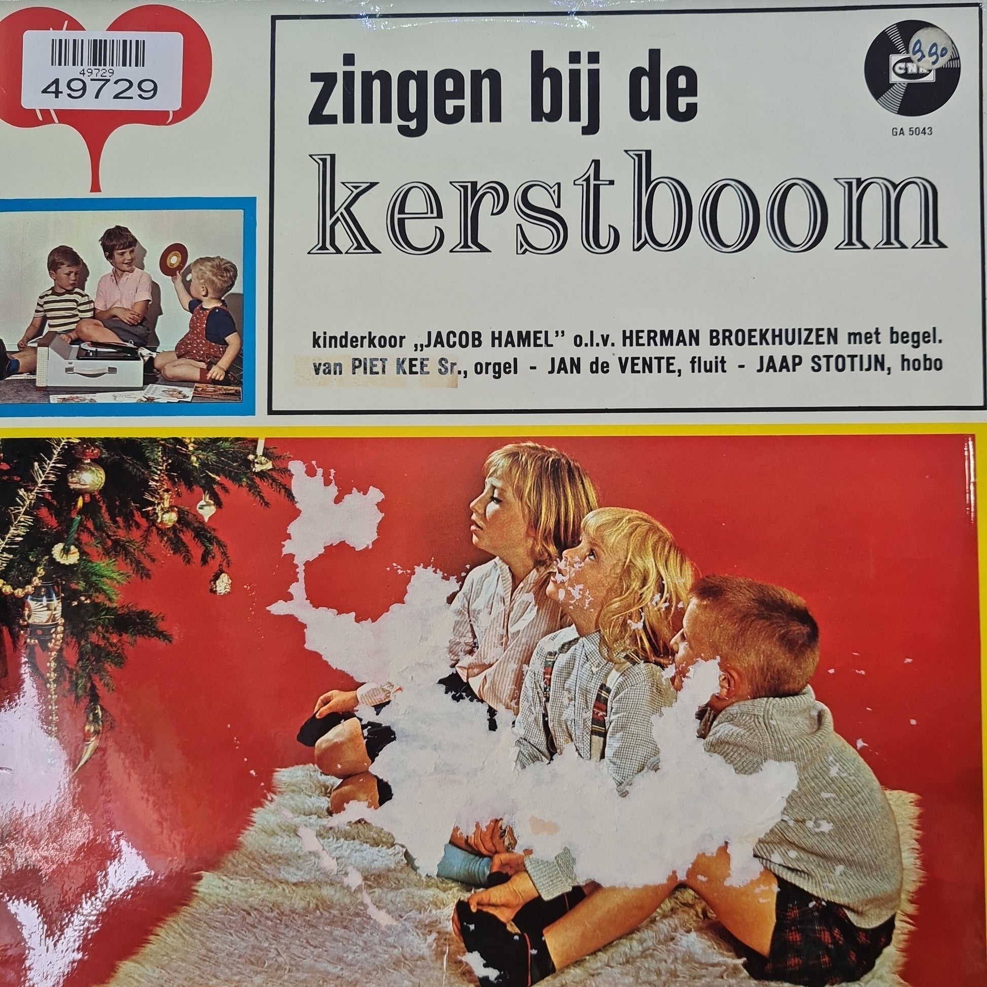 Kinderkoor Jacob Hamel - Zingen Bij De Kerstboom (LP) 49729 Vinyl LP Goede Staat