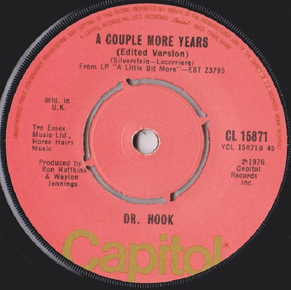 Dr. Hook - A Little Bit More 07554 37322 22855 Vinyl Singles Hoes: Generic