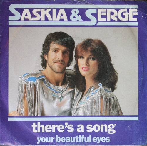 Saskia & Serge - There's A Song 05384 Vinyl Singles Goede Staat