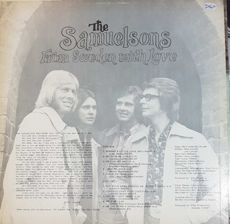 Samuelsons - From Sweden With Love (LP) 40585 Vinyl LP Goede Staat