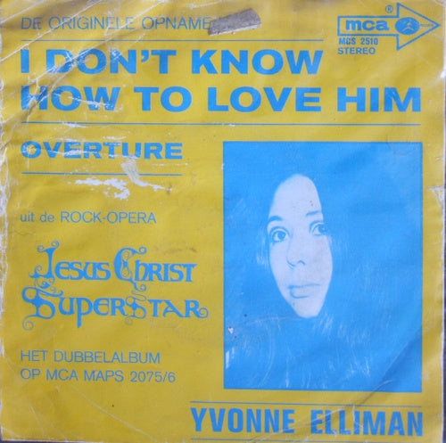 Yvonne Elliman, Alan Doggett - I Don't Know How To Love Him 05558 Vinyl Singles Goede Staat