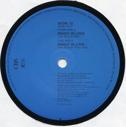 Bros - Madly In Love 22964 Vinyl Singles Goede Staat