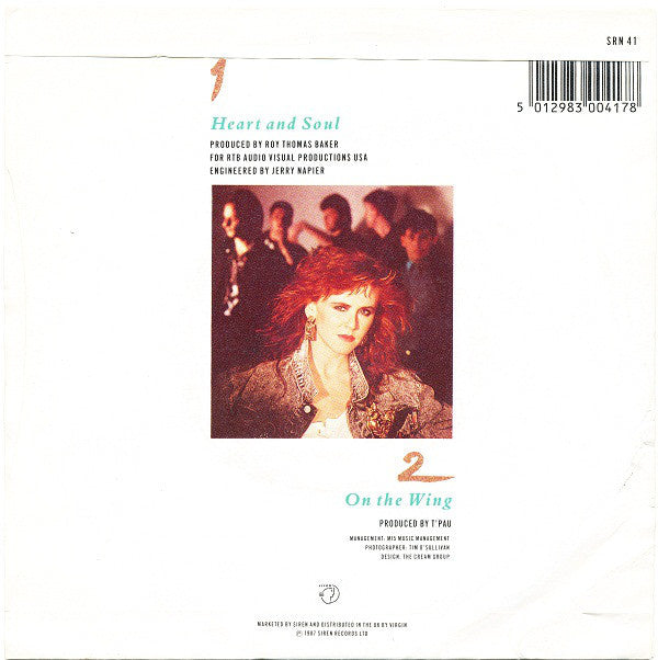 T'Pau - Heart And Soul 22735 Vinyl Singles Goede Staat