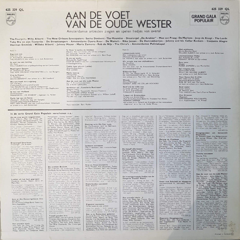 Various - Aan de Voet van de Ouwe Wester (LP) 40371 Vinyl LP Goede Staat