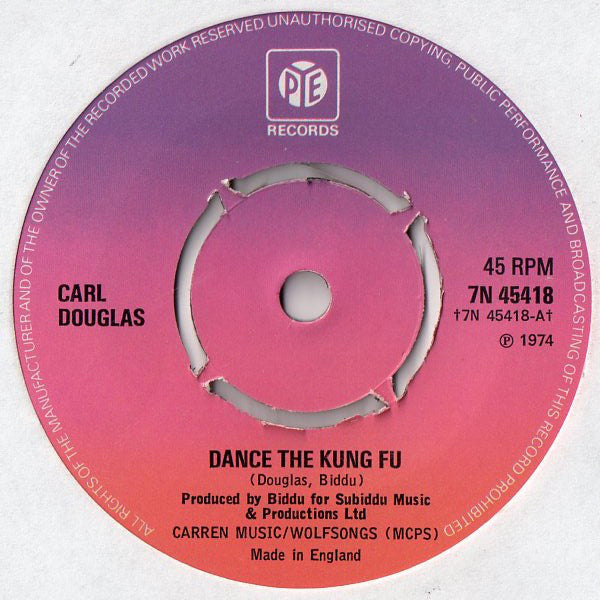 Carl Douglas - Dance The Kung Fu 11956 Vinyl Singles Goede Staat