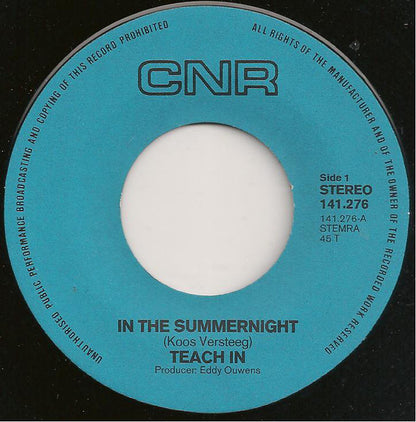 Teach-In - In The Summernight 26162 Vinyl Singles Goede Staat