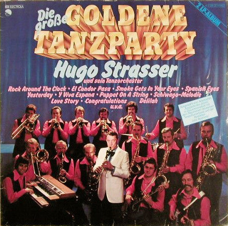 Hugo Strasser Und Sein Tanzorchester - Die Grosse Goldene Tanzparty (LP) 40615 Vinyl LP Dubbel Goede Staat