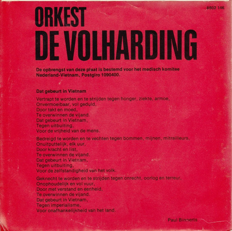 Orkest De Volharding - Orkest De Volharding 13566 Vinyl Singles Goede Staat