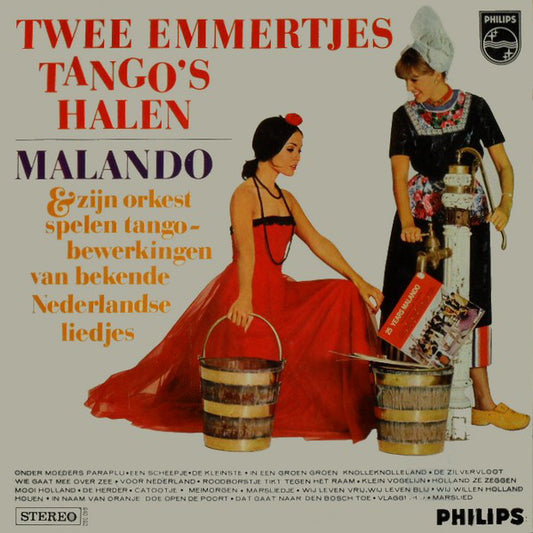 Malando & Zijn Orkest - Twee Emmertjes Tango's Halen (LP) 40426 Vinyl LP Goede Staat