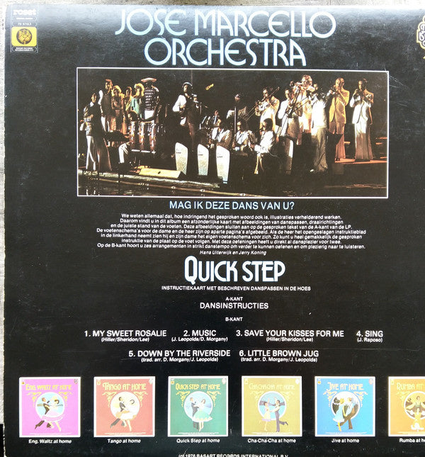 Jose Marcello Orchestra - Quick Step At Home (LP) 43156 Vinyl LP Goede Staat