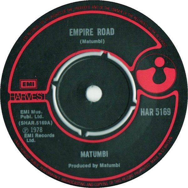 Matumbi - Empire Road 12032 Vinyl Singles Goede Staat