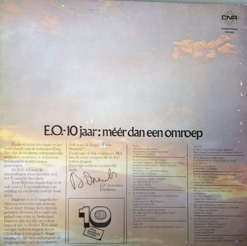 Various - 10 Jaar Evangelische Omroep (LP) 40741 Vinyl LP Goede Staat