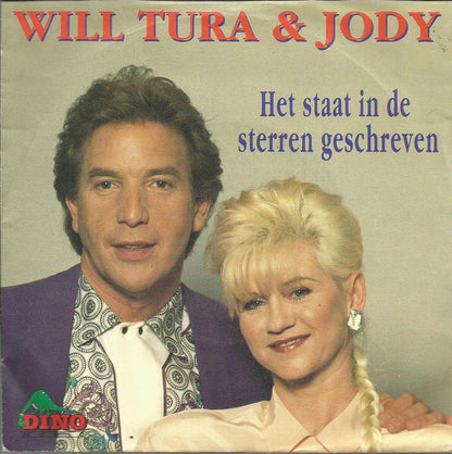 Will Tura & Jody - Het Staat In De Sterren Geschreven 15848 Vinyl Singles Goede Staat