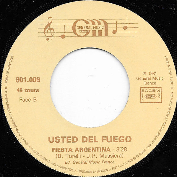 Usted Del Fuego - Misa Criolla 32021 Vinyl Singles Goede Staat