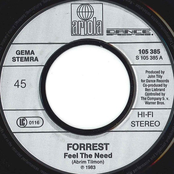 Forrest - Feel The Need 10678 Vinyl Singles Hoes: Generic