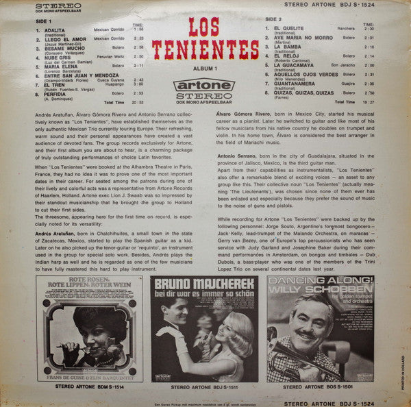 Los Tenientes - 16 Latin-American Favourites (LP) 49629 Vinyl LP Goede Staat