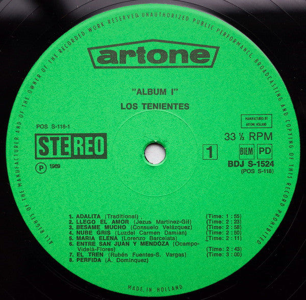 Los Tenientes - 16 Latin-American Favourites (LP) 49629 Vinyl LP Goede Staat