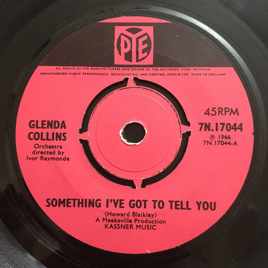 Glenda Collins - Something I've Got To Tell You 26704 Vinyl Singles Goede Staat