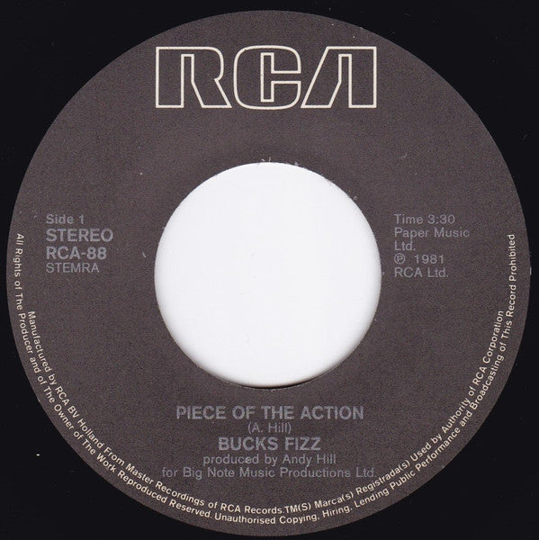 Bucks Fizz - Piece Of The Action 29869 Vinyl Singles Goede Staat