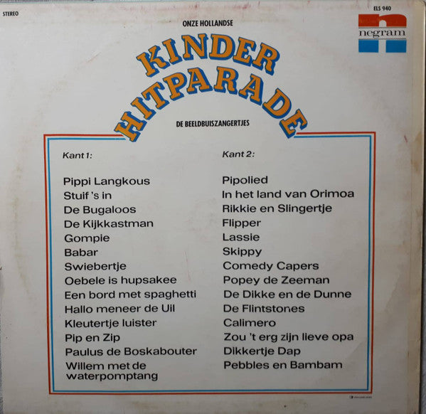 Beeldbuiszangertjes - Onze Hollandse Kinder Hitparade (LP) 46847 Vinyl LP Goede Staat