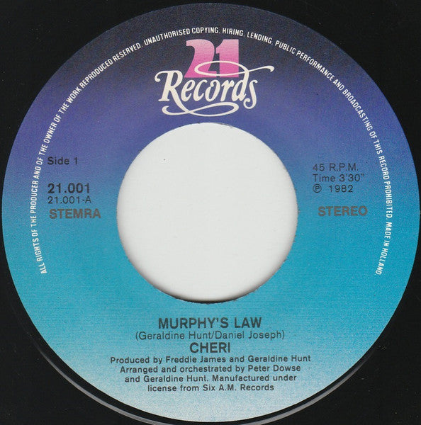 Cheri - Murphy's Law 12917 Vinyl Singles Goede Staat