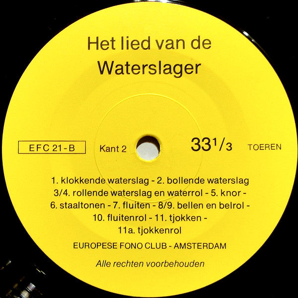 No Artist - Het Lied Van De Waterslager 14550 Vinyl Singles Goede Staat