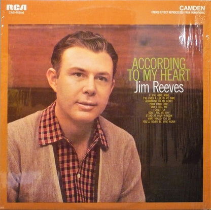 Jim Reeves - According To My Heart (LP) 41178 (B) Vinyl LP B-Keus (B)