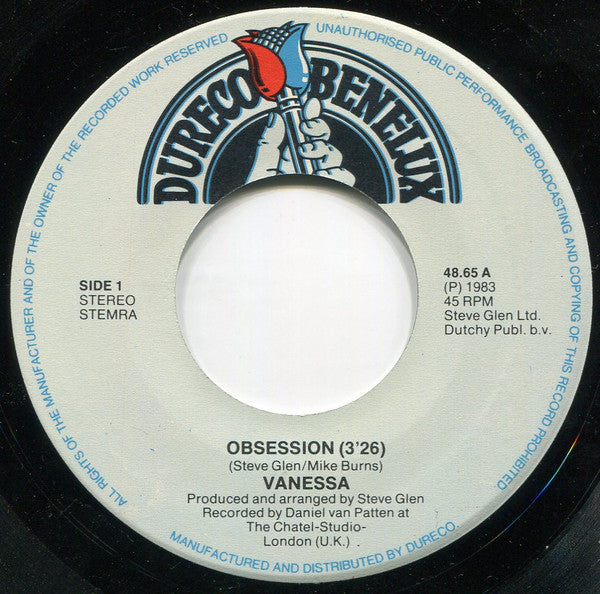 Vanessa - Obsession 10755 33327 Vinyl Singles Goede Staat