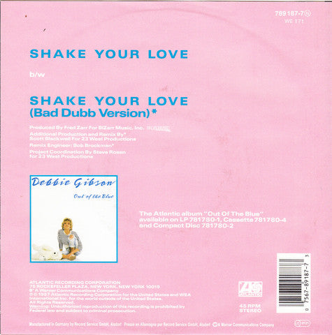 Debbie Gibson - Shake Your Love 13963 Vinyl Singles Goede Staat